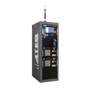 ATEQ PMC1000 battery test cabinet equipped with touchscreen interface and stack light tower
